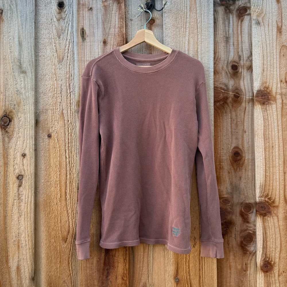Tan Waffle Thermal Longlseeve Shirt 🌿